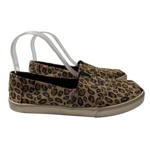 TOMS Womens Alpargata Leopard Cloudbound Slip On Flats Size 9